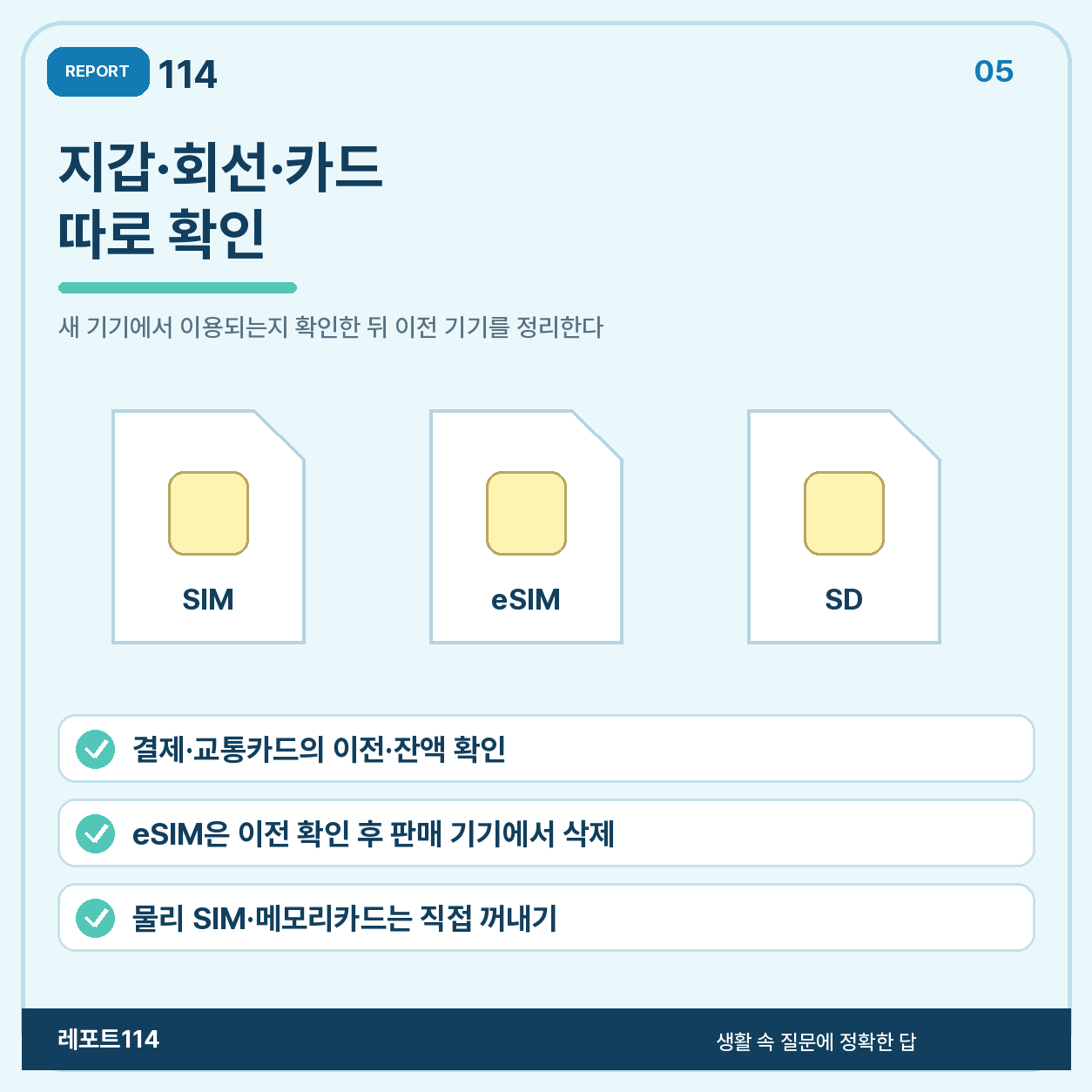 결제수단·eSIM·메모리카드는 따로 챙긴다